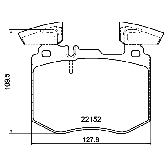 MDB4145 - Brake Pad Set, disc brake 