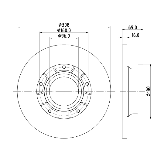 MDC2810C - Brake Disc 