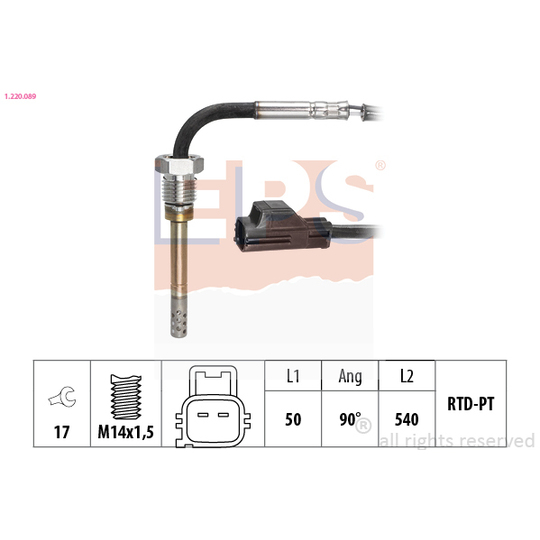 1.220.089 - Sensor, exhaust gas temperature 