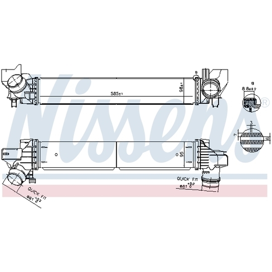 961269 - Intercooler, charger 