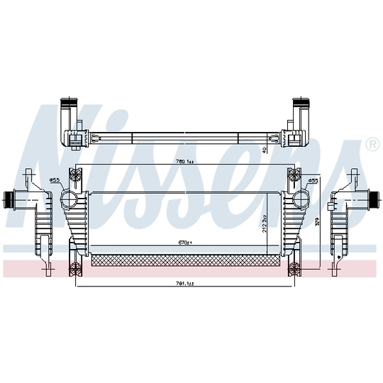 961581 - Intercooler, charger 