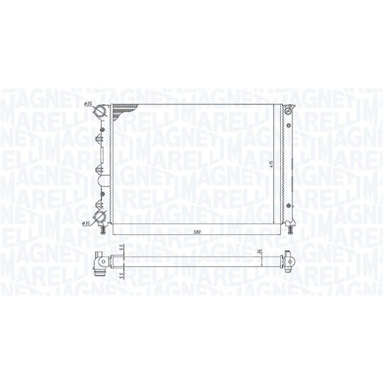 350213198400 - Radiator, engine cooling 