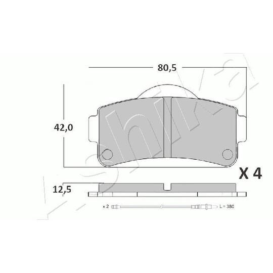 50-00-MC01 - Brake Pad Set, disc brake 