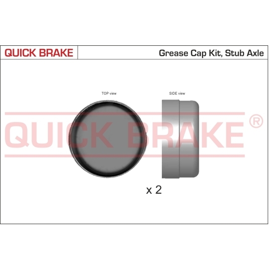 9823K - Cap, wheel bearing 