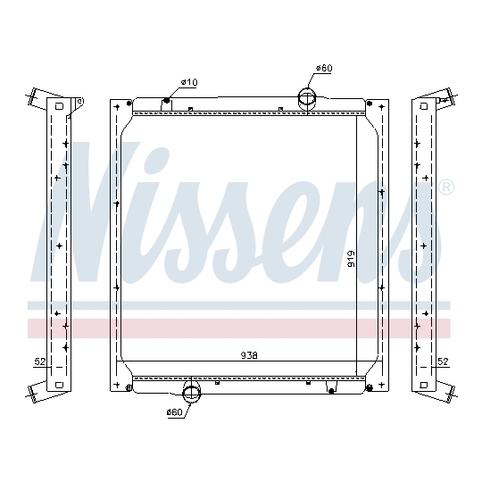 628762 - Radiator, engine cooling 