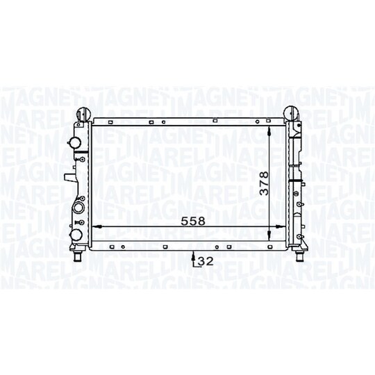 350213168900 - Radiator, engine cooling 