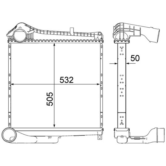 CI 236 000P - Intercooler, charger 