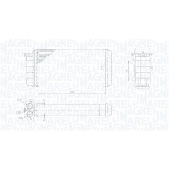 350218441000 - Heat Exchanger, interior heating 