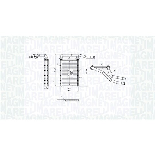 350218490000 - Heat Exchanger, interior heating 