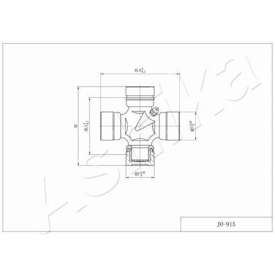 66-09-915 - Joint, propshaft 