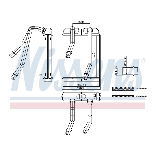 707227 - Heat Exchanger, interior heating 