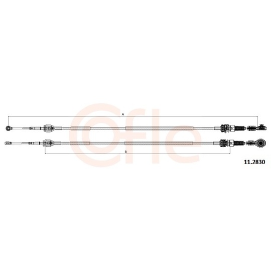 11.2830 - Cable, manual transmission 