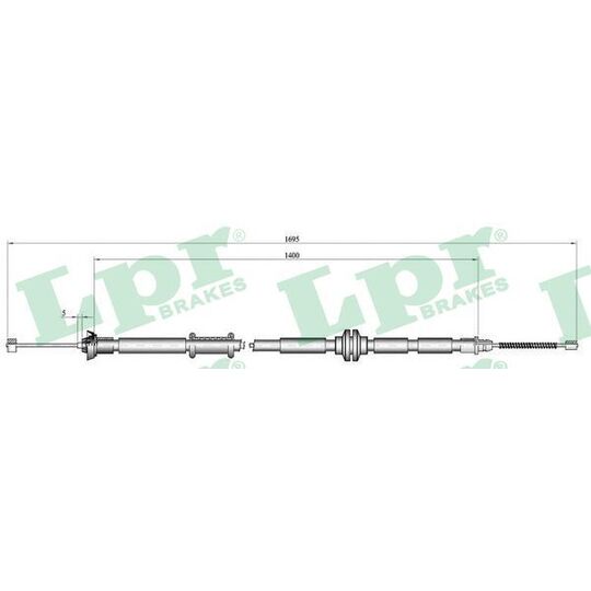 C1011B - Cable, parking brake 