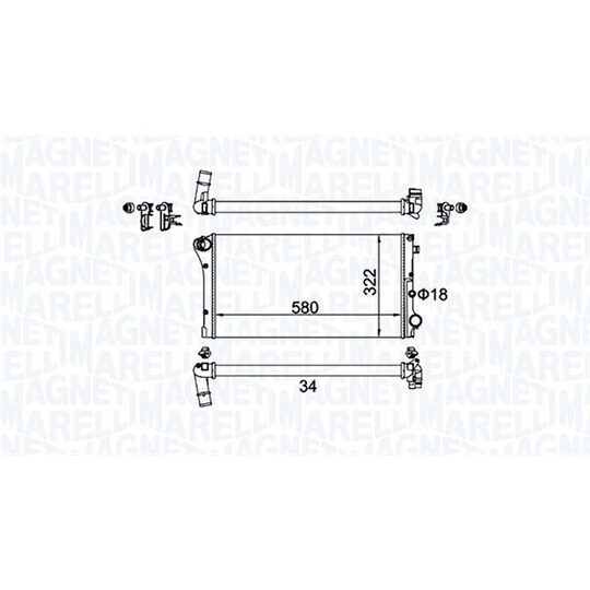 350213161500 - Radiator, engine cooling 