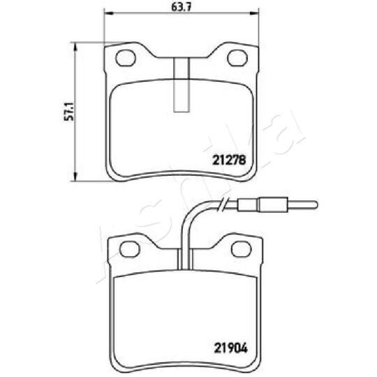 51-00-0527 - Brake Pad Set, disc brake 