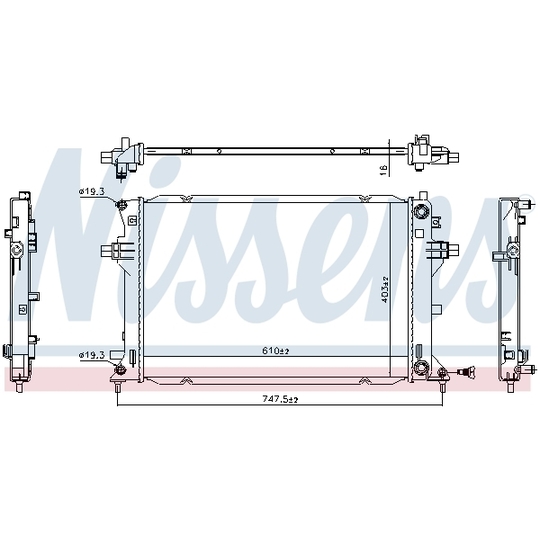 606263 - Radiator, engine cooling 