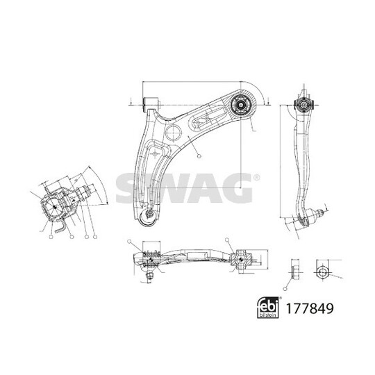 33 10 4332 - Track Control Arm 