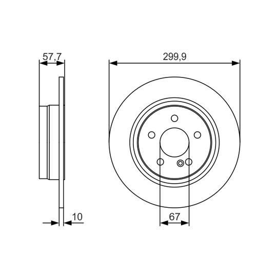 0 986 479 S92 - Brake Disc 