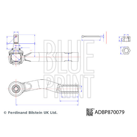 ADBP870079 - Tie rod end 