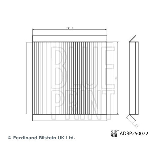 ADBP250072 - Filter, salongiõhk 