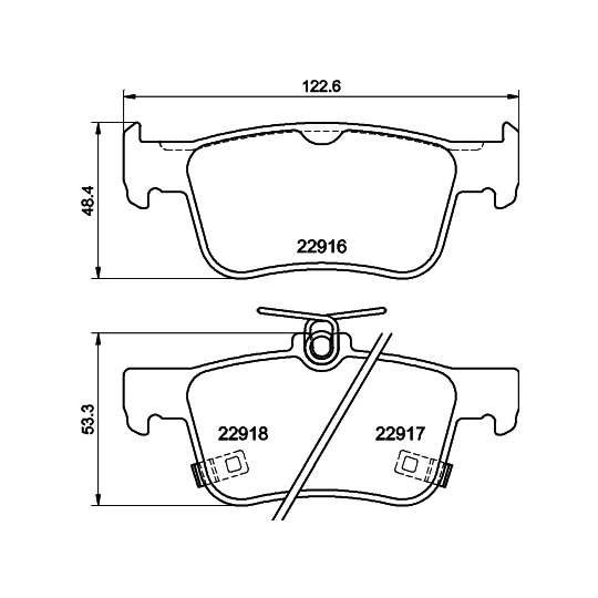 MDB4276 - Brake Pad Set, disc brake 