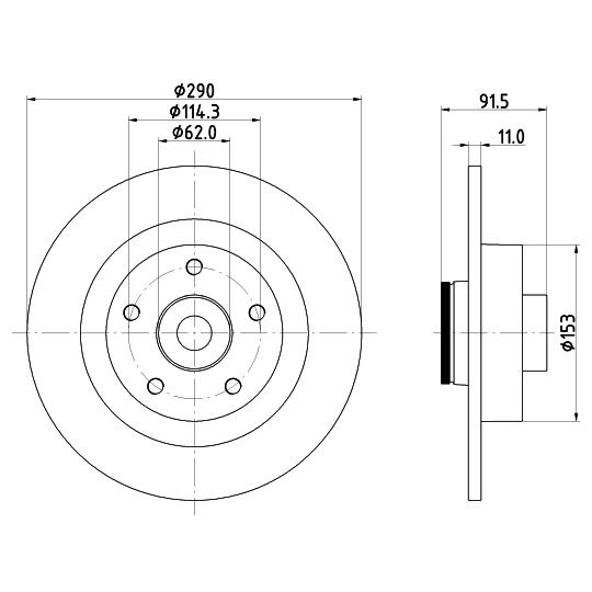 MDC2969C - Bromsskiva 