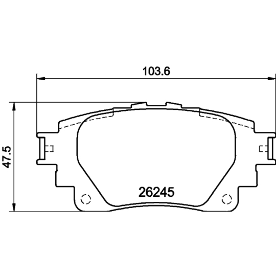 MDB4292 - Brake Pad Set, disc brake 