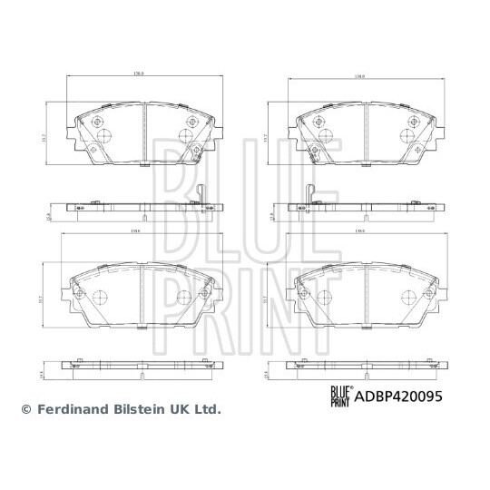 ADBP420095 - Brake Pad Set, disc brake 