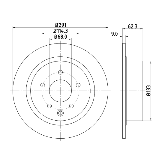 MDC2503C - Brake Disc 