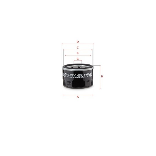 S 3759 R - Oil filter 