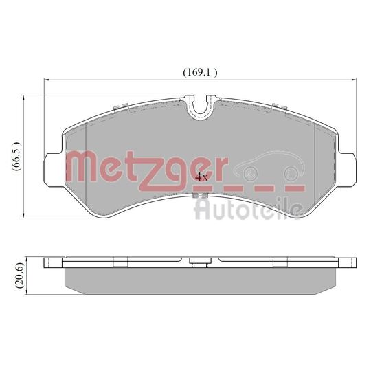 1170948 - Brake Pad Set, disc brake 