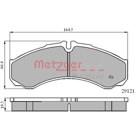 1170874 - Brake Pad Set, disc brake 