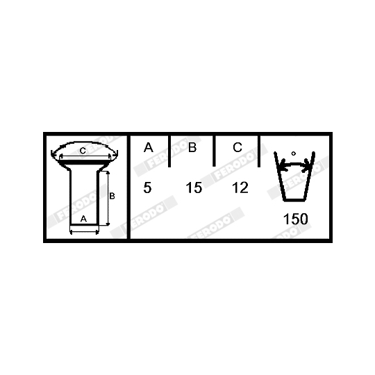 K00622.1-F3526 - Piduriklotsi komplekt, trummelpidur 