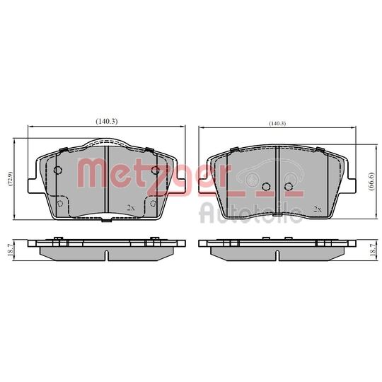 1170934 - Brake Pad Set, disc brake 