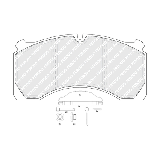 FCV1857B - Brake Pad Set, disc brake 