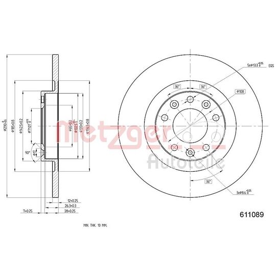 6110890 - Brake Disc 