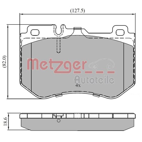 1170852 - Brake Pad Set, disc brake 