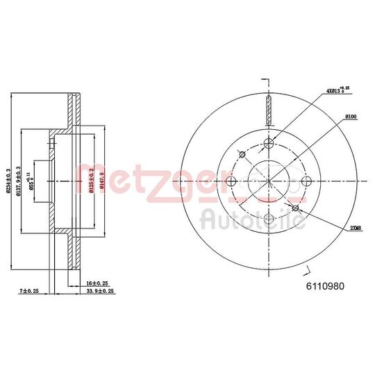 6110980 - Brake Disc 