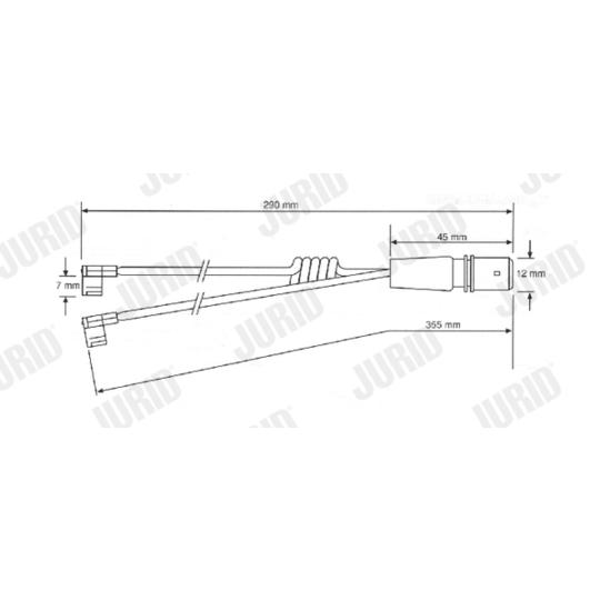 FAI117 - Warning Contact, brake pad wear 