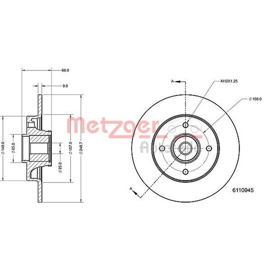 6110945 - Brake Disc 