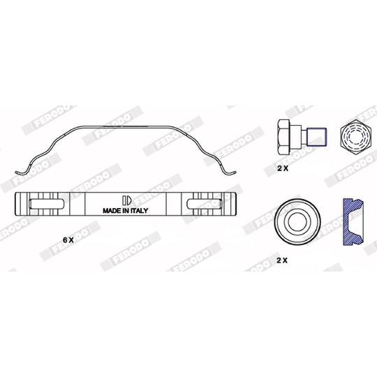 FAC173 - Accessory Kit, disc brake pad 