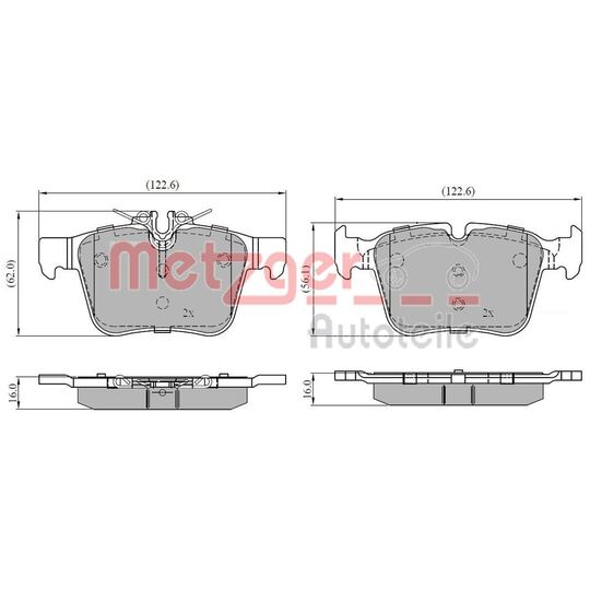 1170858 - Brake Pad Set, disc brake 