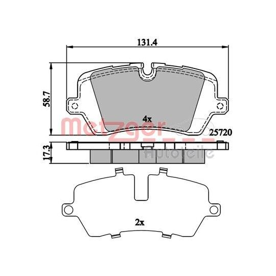 1170902 - Brake Pad Set, disc brake 