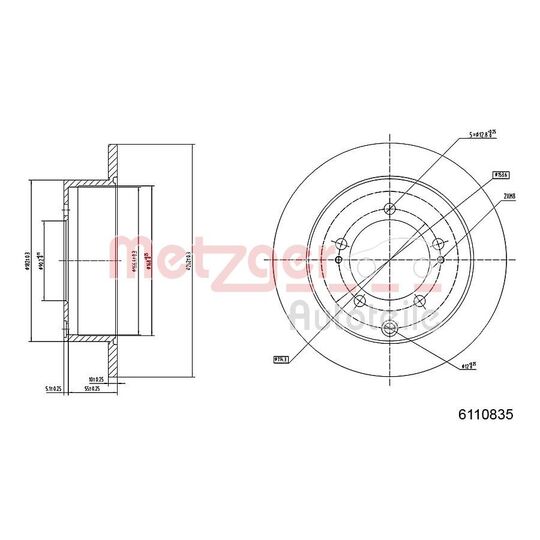 6110835 - Brake Disc 