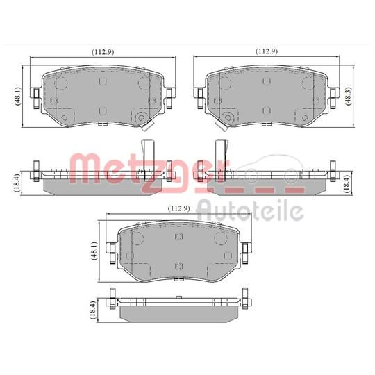 1170937 - Brake Pad Set, disc brake 