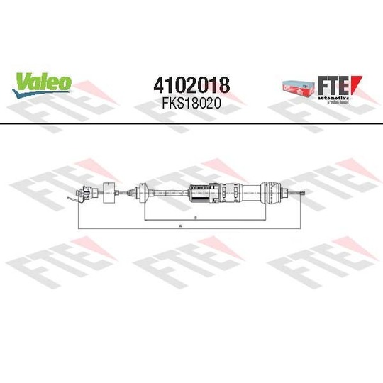 4102018 - Cable Pull, clutch control 