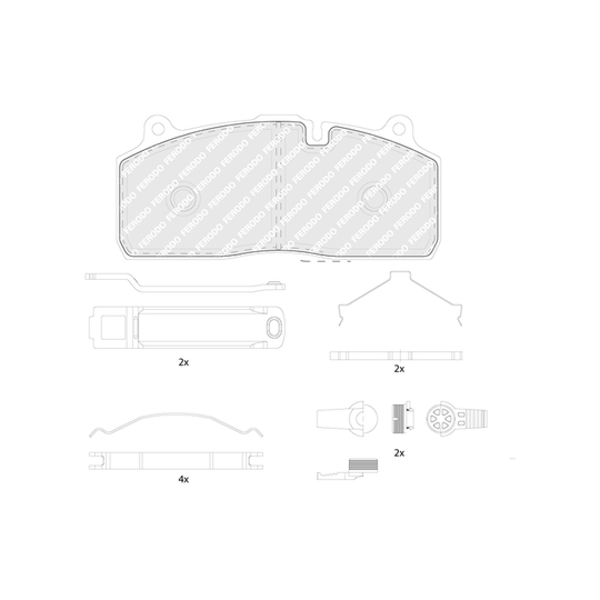 FCV4420B - Brake Pad Set, disc brake 