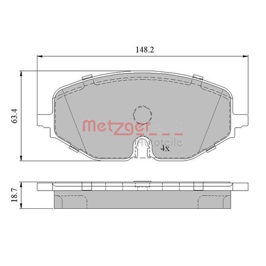 1170949 - Brake Pad Set, disc brake 