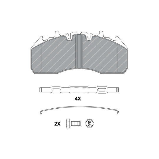 FCV1989B - Brake Pad Set, disc brake 