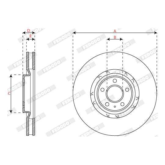 DDF2774RC-1 - Brake Disc 